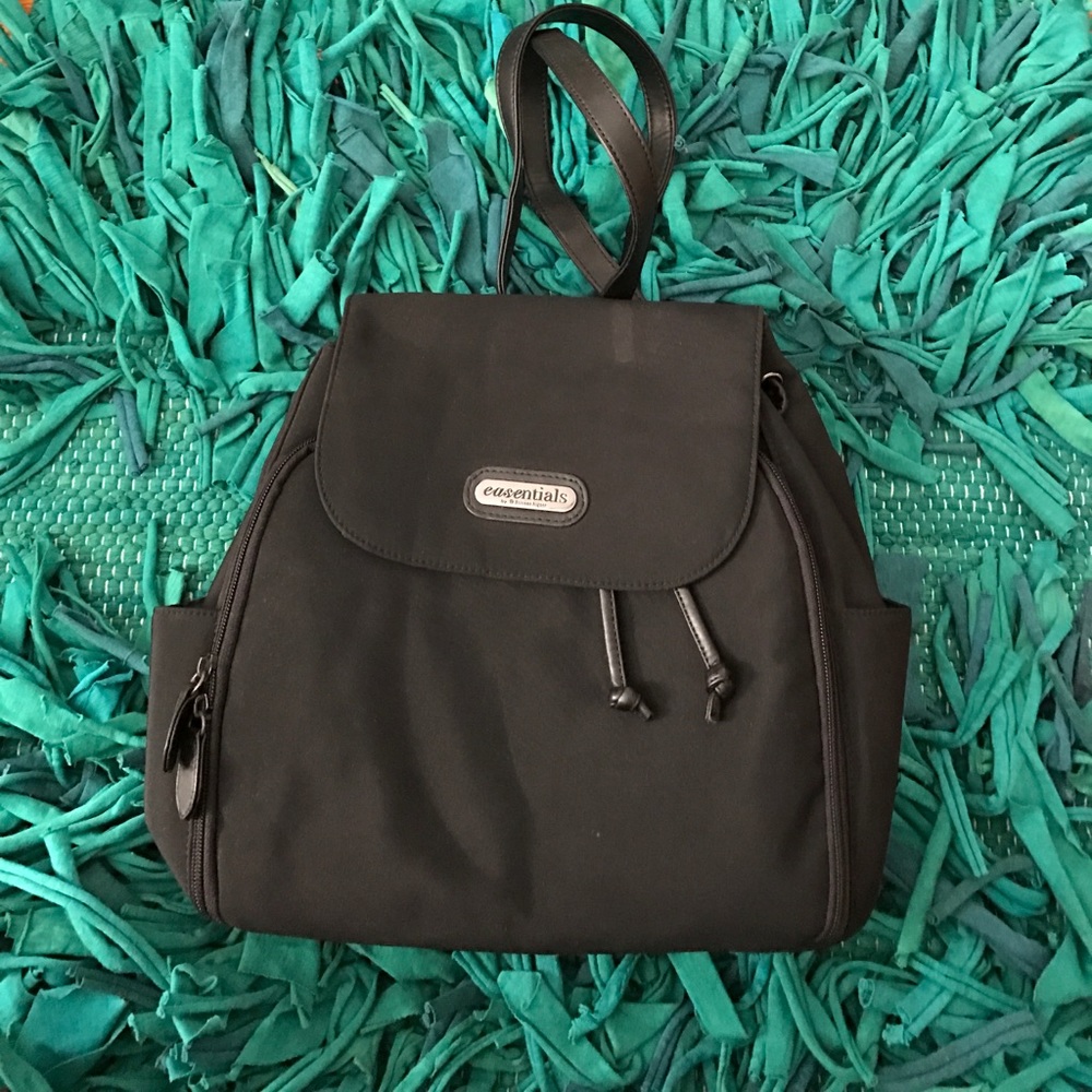 Vintage Black Backpack Purse